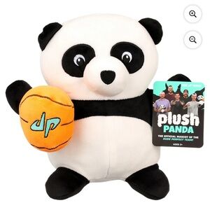 Dude Perfect Plush Panda with Orange Basketball NWT